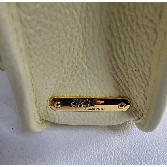 GiGi New York Courtney Crossbody Satchel Embossed Leather Chiffon NEW - Picture 7 of 11